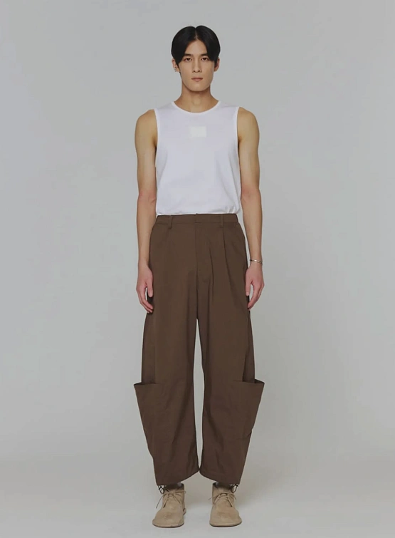 Брюки AMOMENTO Pocket Work Pants Brown