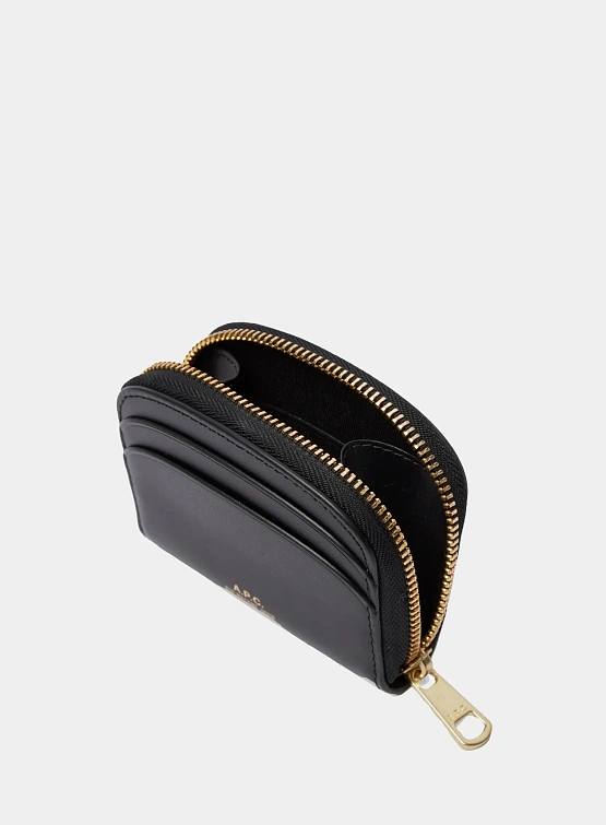 Кошелек A.P.C. Demi-Lune Mini Compact Wallet Noir