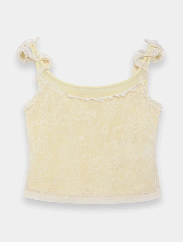 Женский топ MARRKNULL Lace Layered Beige