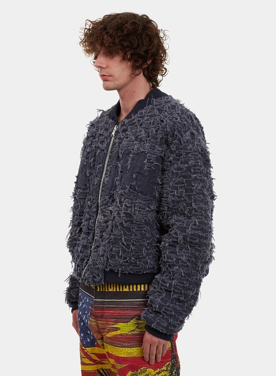 Бомбер WHO DECIDES WAR Husk Indigo