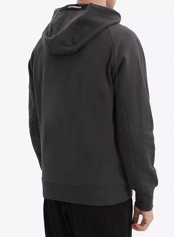 Зип-худи C.P. Company Diagonal Raised Fleece Dark Shadow