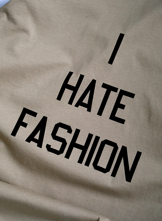 Лонгслив Sunnei I Hate Fashion Ri-Edition Beige