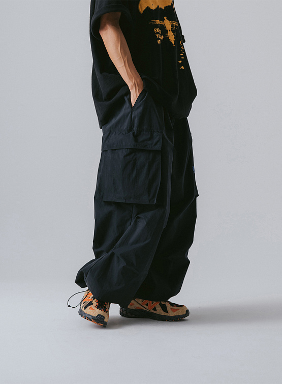 Брюки ANGLAN CN Belt Cargo Balloon Pants Black