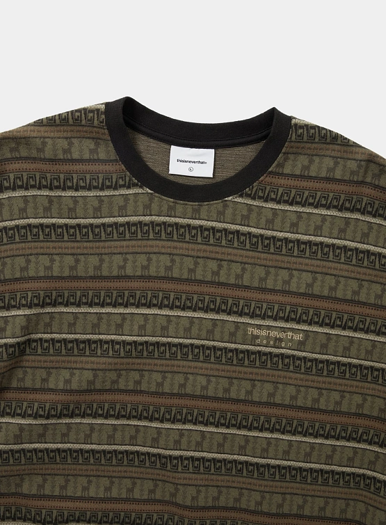 Лонгслив thisisneverthat Pattern Striped L/S Khaki