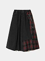 женская юбка undercover tartan denim black