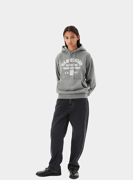 Худи thisisneverthat New Vision Crack Hoodie Dark Grey