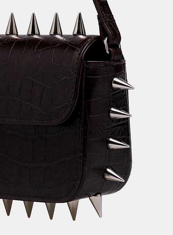 Сумка ABRA Spike Baguette Brown