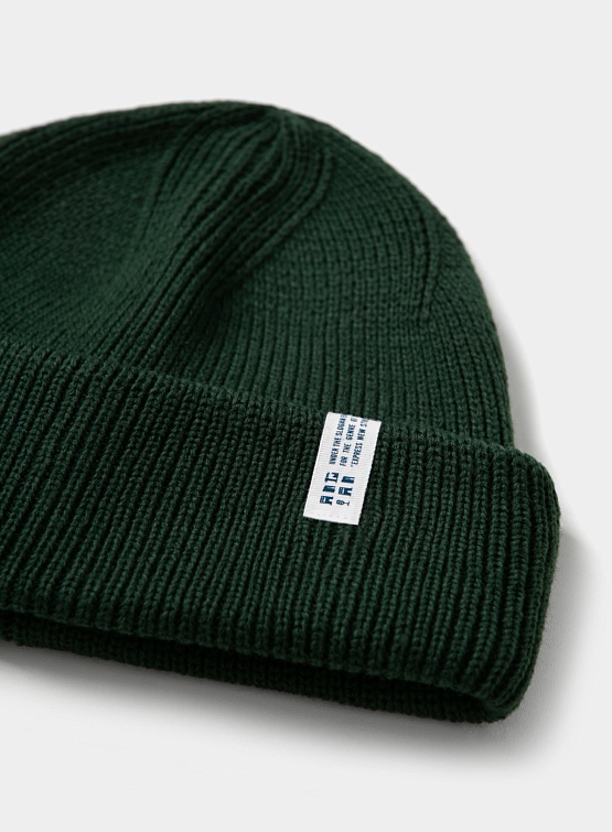 Шапка ANGLAN Label Essential Beanie Green