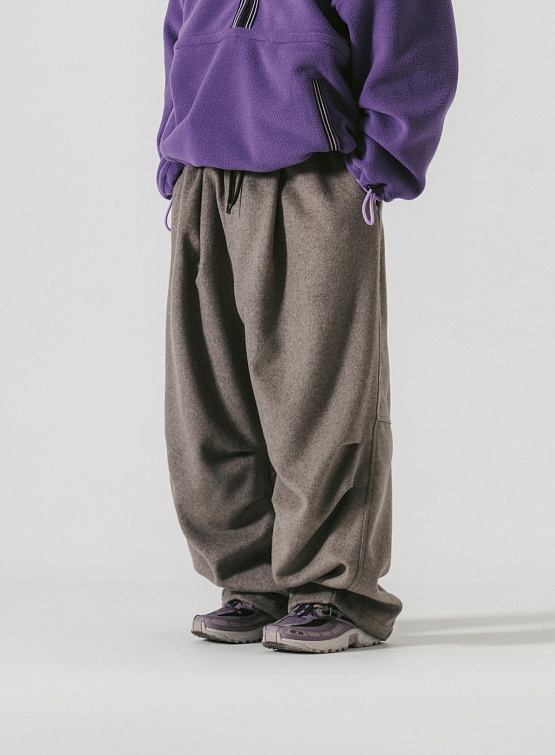 Брюки ANGLAN Droopy Wool Balloon Pants Brown