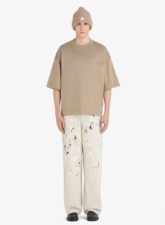 Футболка Études Oversized Pocket É Beige