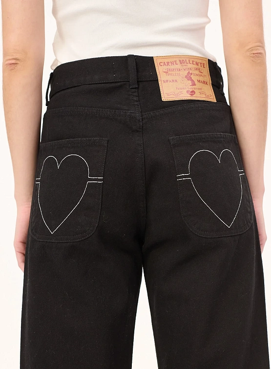 Джинсы Carne Bollente Heart Break Black