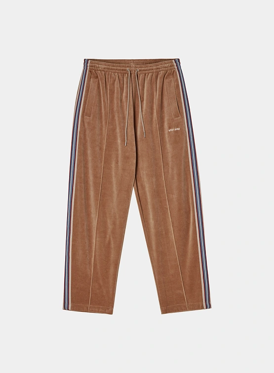 Брюки AFTER PRAY Velvet Track Pants Mocha