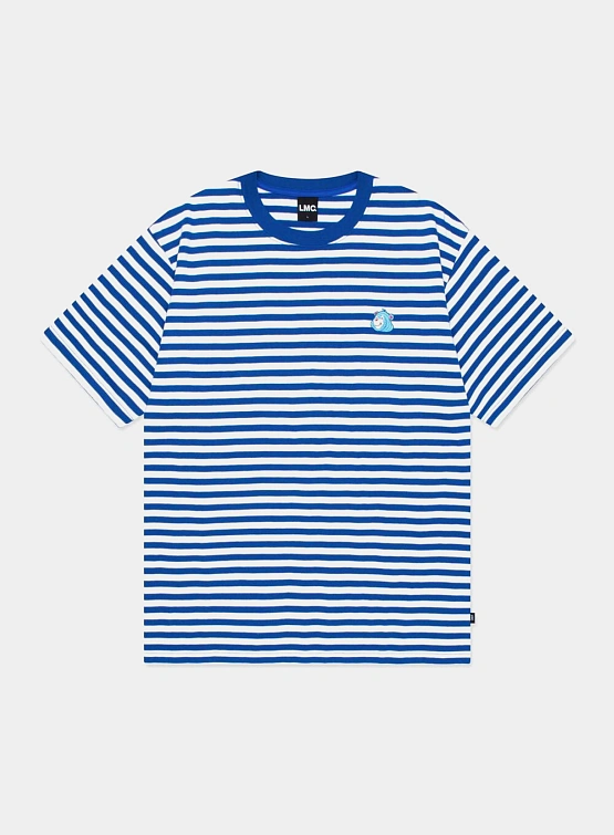 Футболка LMC Emb Bear Stripe Tee Blue