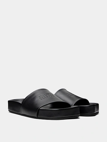 Сланцы MM6 Maison Margiela Leather Black