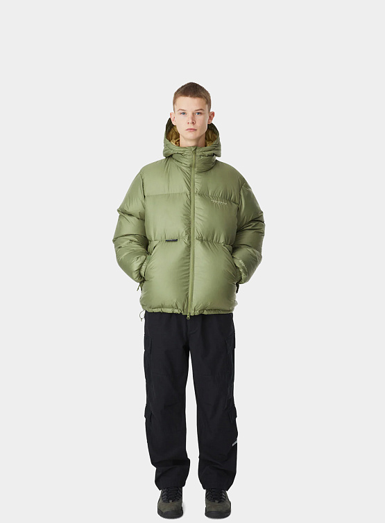 Пуховик thisisneverthat Recycled Down Jacket Olive