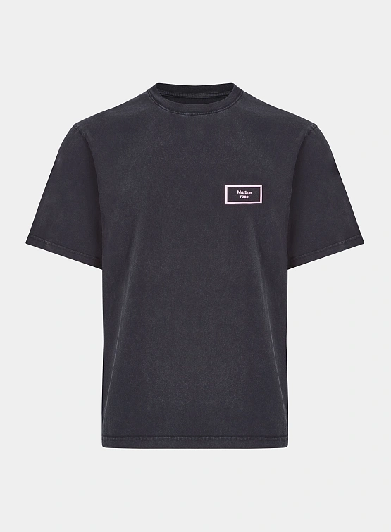 Футболка Martine Rose Classic T-Shirt Black Pigment Dye