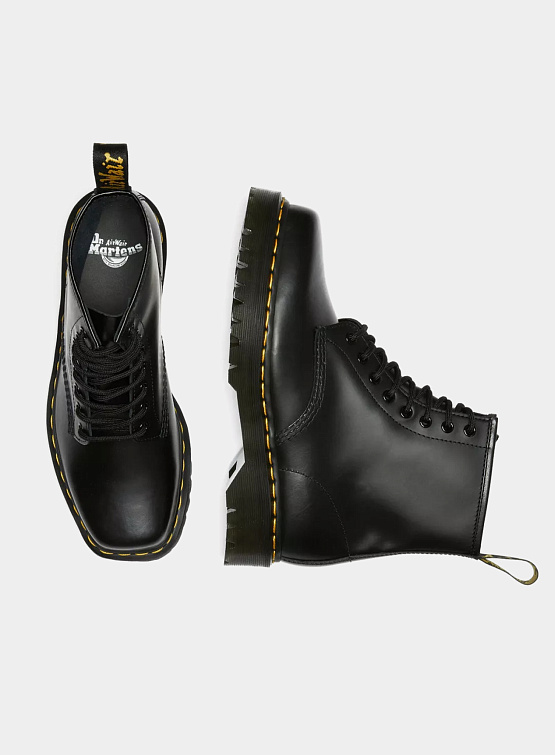 Женские ботинки Dr. Martens 1460 Bex Squared Toe Leather Lace Up Black