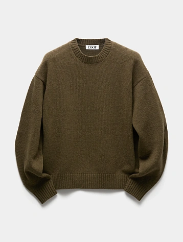 Свитер COOR Wool Cropped Crewneck Khaki