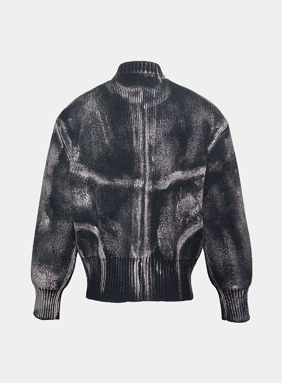 Кардиган JUNTAE KIM Painted Corset Knit Black