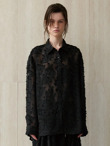 Женская блузка EPINGLER Sheer Jacquard Black