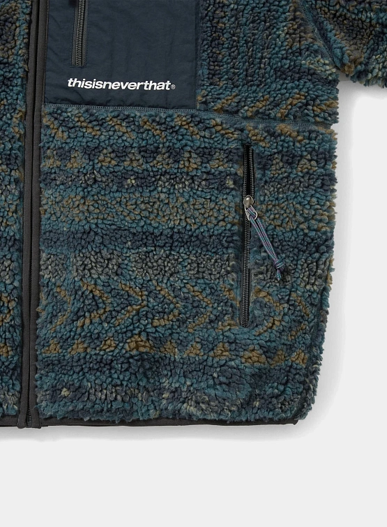 Флисовая куртка thisisneverthat SP Sherpa Fleece Navy