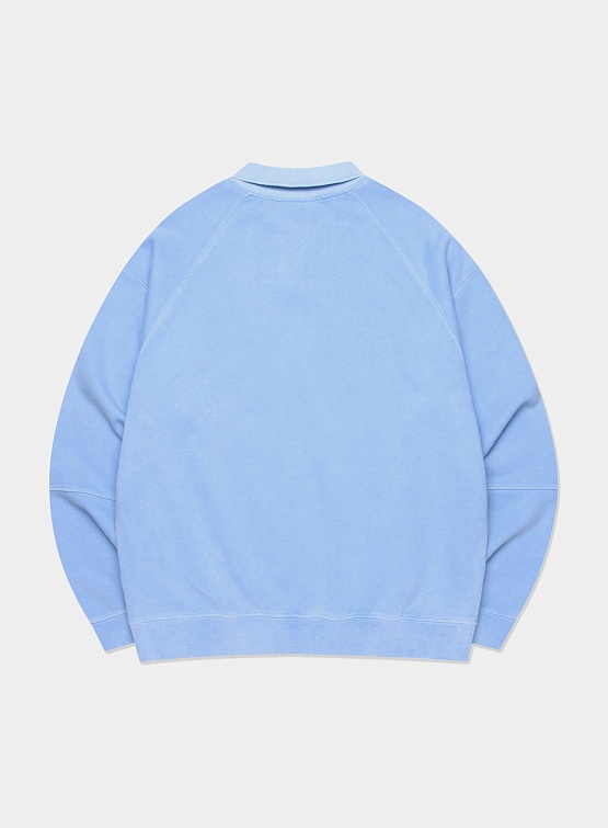 Свитшот LMC Overdyed Gothic Oval Collar Sky Blue