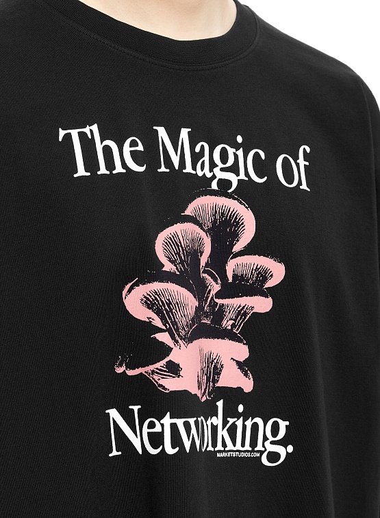 Футболка MARKET Social Network T-Shirt Washed Black