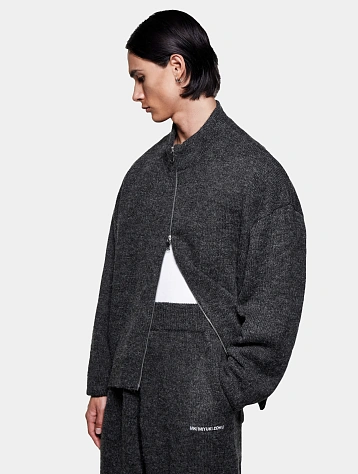 Кардиган MKI MIYUKI ZOKU Mohair Blend Knit Track Charcoal