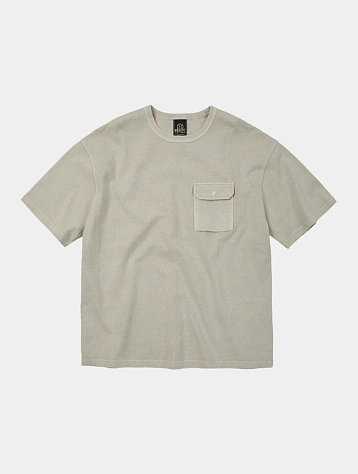 Футболка FrizmWORKS Cigarette Pocket Pigment Dyeing Beige