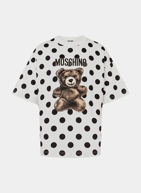 Женская футболка MOSCHINO Teddy Bear Ivory