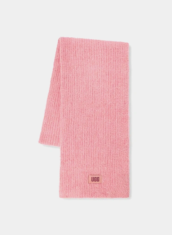 Шарф UGG Plait Plush Knit Scarf Clay Pink Multi