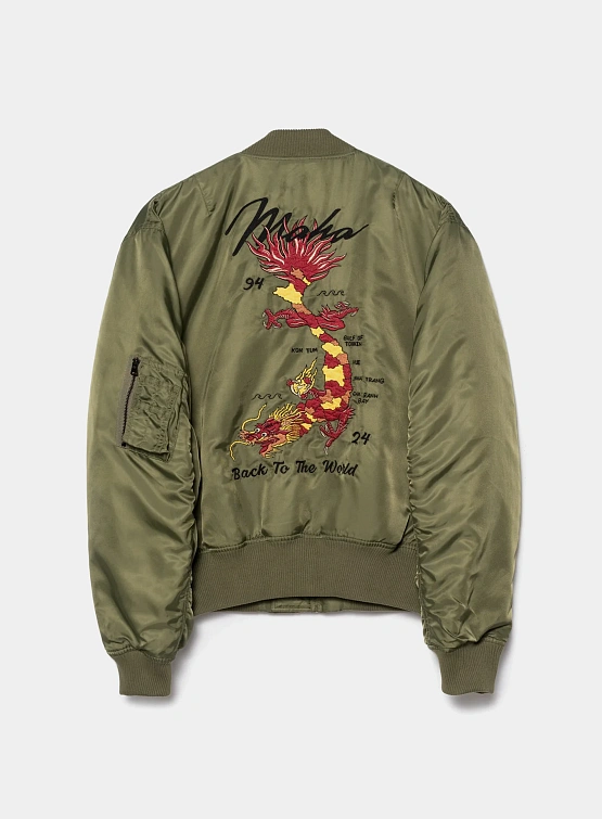 Бомбер MAHARISHI 5247 Tour Dragon Map MA1 Olive