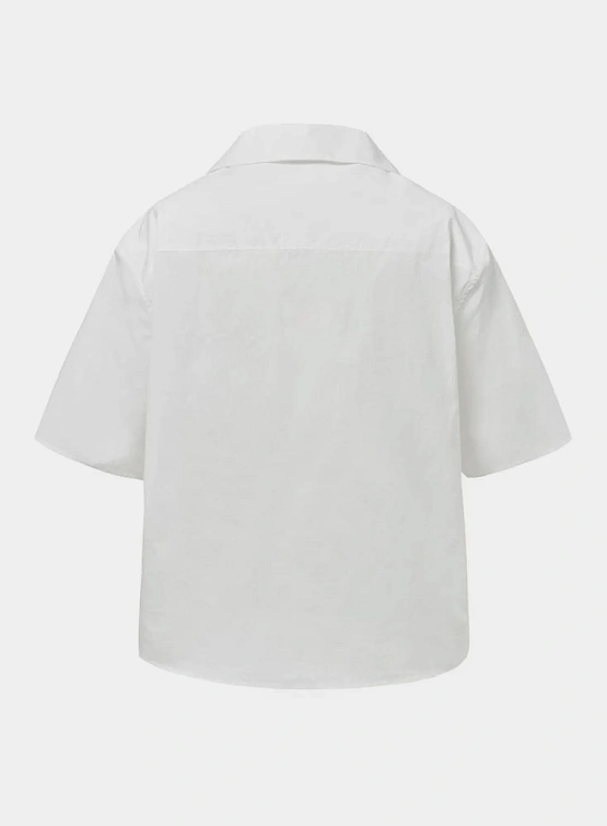 Рубашка AMOMENTO Open Collar Half White