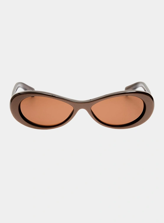 Очки JACQUEMUS Nuvola Metallic Brown