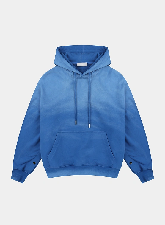 Худи System Studios Oversize Drawstring Hood Blue