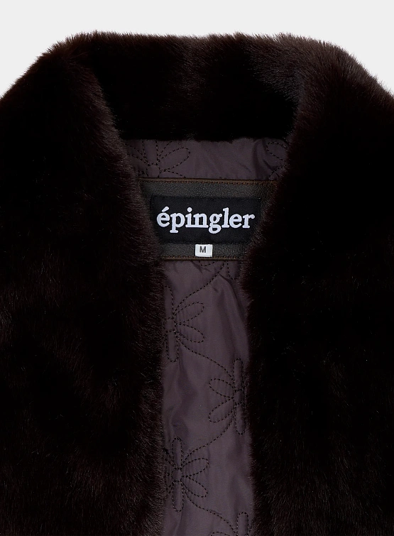 Женская шуба EPINGLER Baseball Fur Cocoa
