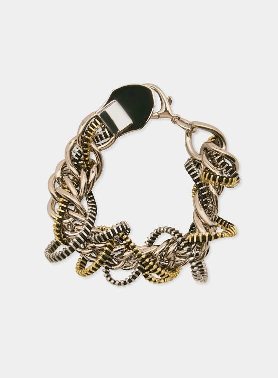 Браслет Jean Paul Gaultier Zippers Silver/Black/Gold