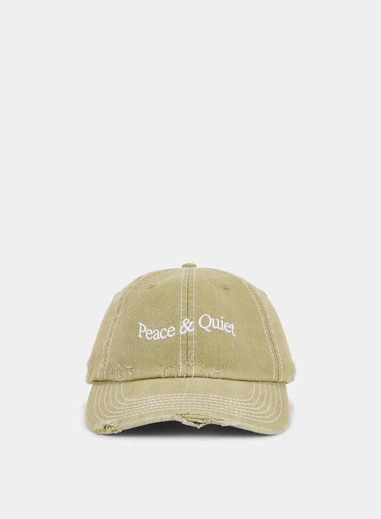 Кепка MUSEUM OF PEACE & QUIET WORDMARK REVERSE STITCHED Sage