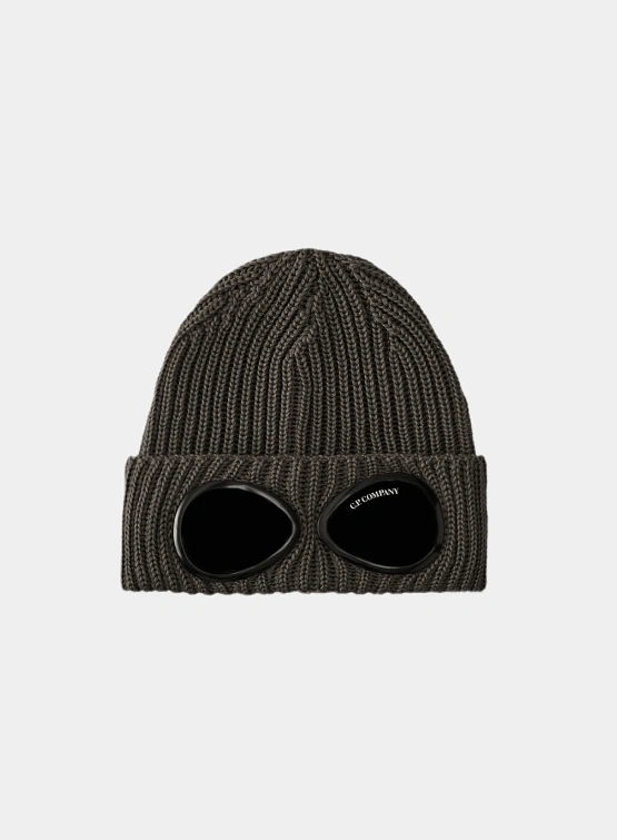 Шапка C.P. Company Extrafine Merino Wool Goggle Walnut