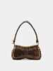 Сумка Diesel Play Clutch Hairy Leather Brown