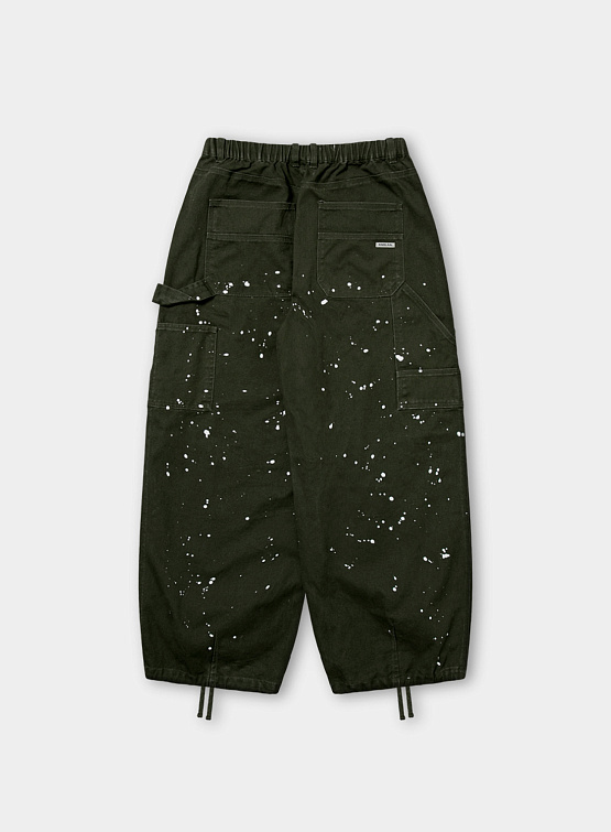 Брюки ANGLAN Double Fatigue Painting Balloon Pants Khaki