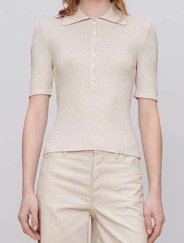 Женское поло A.P.C. Polo Joelle Ecru