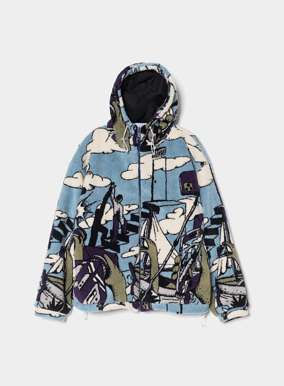 Флисовая куртка BONSAI Truman Zip Hoodie Print