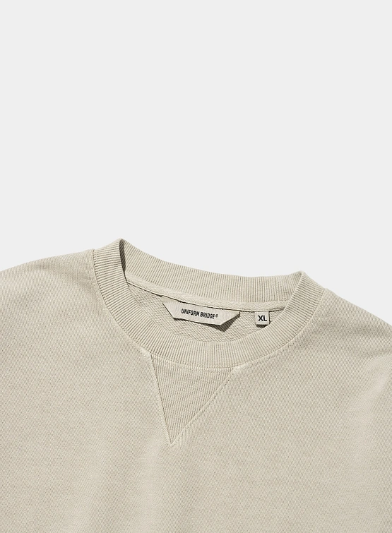 Свитшот Uniform Bridge Basic Dyeing Sweatshirt Pigment Beige