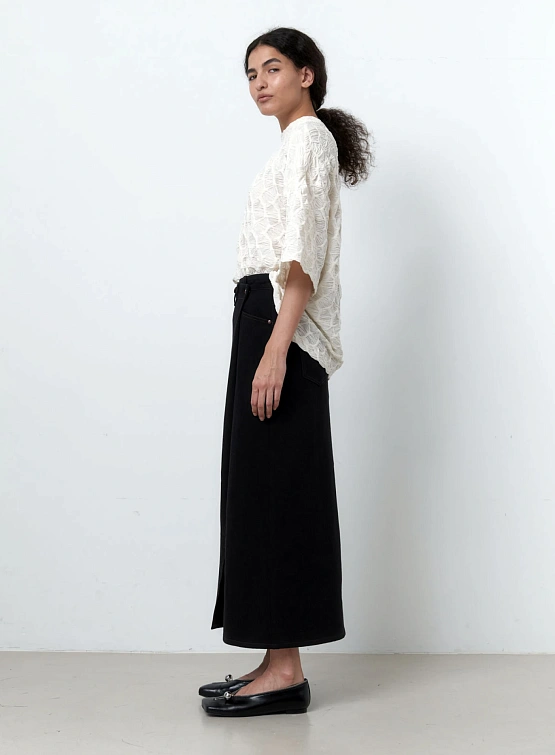 Женская юбка EPINGLER Folding Denim Long Black