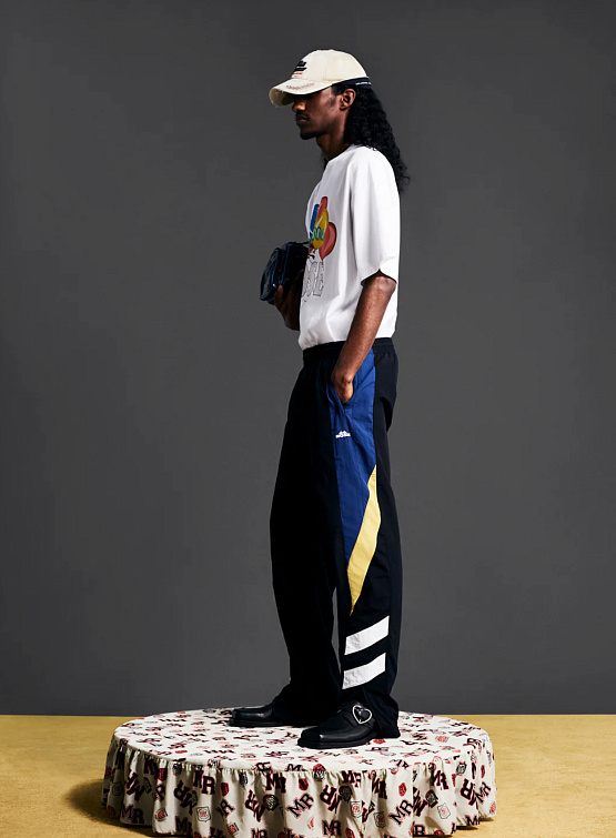 Брюки Martine Rose Panelled Trackpant Black And Yellow