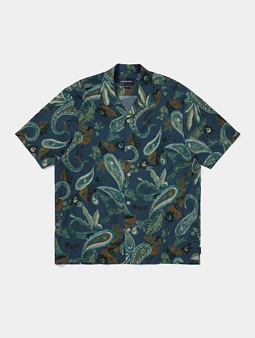 Рубашка thisisneverthat Weird Paisley S/S Shirt Navy