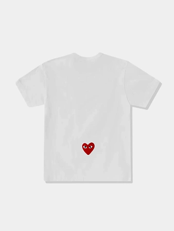 Футболка Comme des Garçons PLAY Nike x PLAY White