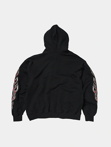 Худи Thug Club Leather Flame Black