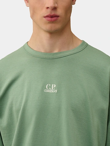 Лонгслив C.P. Company 20/1 Jersey Boxy Green Bay